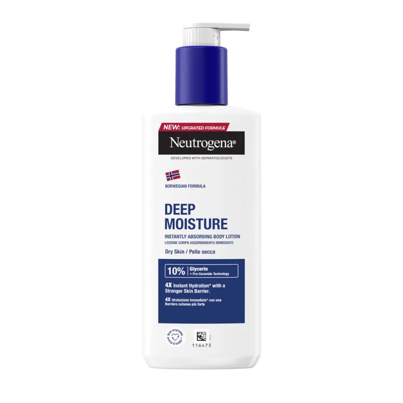 Лосьйон для тіла Neutrogena Норвезька формула Глибоке зволоження для сухої шкіри 250 мл (3574661190709/3574660514520/3574661759869)