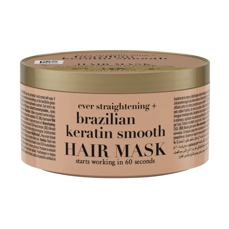 Маска для волосся OGX Brazilian Keratin Smooth Розгладжувальна 300 мл (3574661711003)