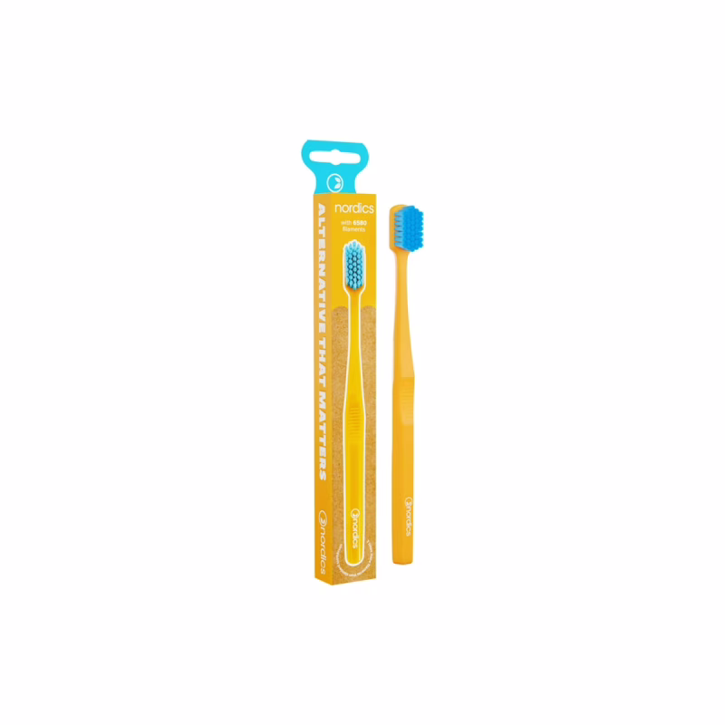 Зубна щітка Nordics 6580 Premium Yellow (3800500324340)