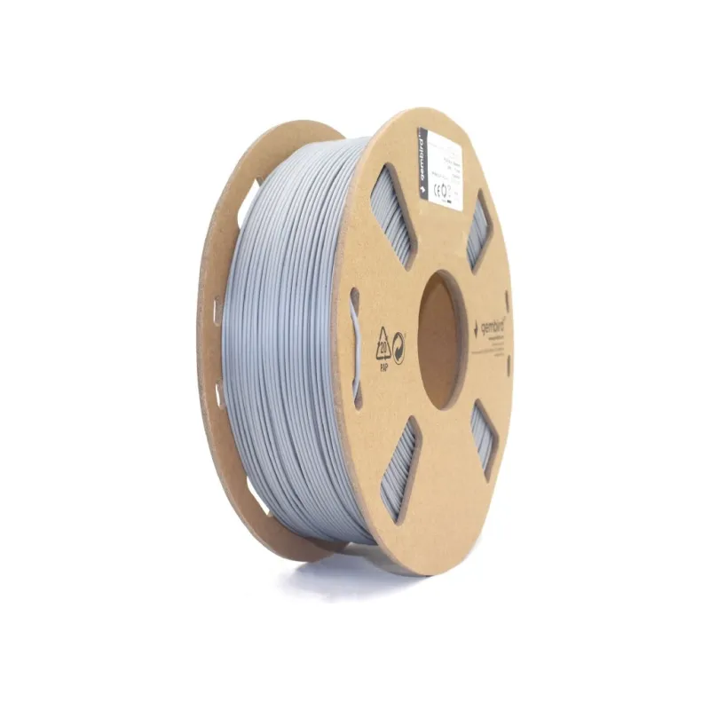 Пластик для 3D-принтера Gembird PLA+, 1.75 мм, 1 kg, gray (3DP-PLA+1.75-02-GR)