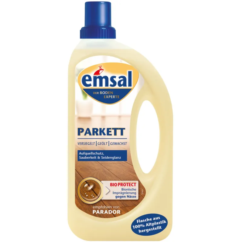 Засіб для миття підлоги Emsal для догляду за паркетом з просоченням швів 1 л (4001499944734/4009175163875)