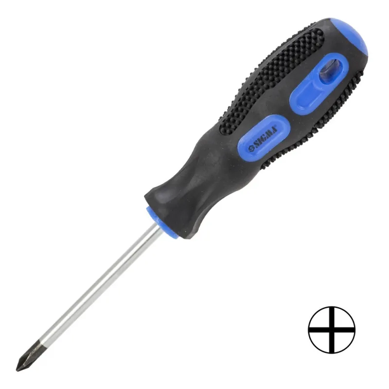 Отвертка Sigma крестовая PH1x75мм СrV (4006521)