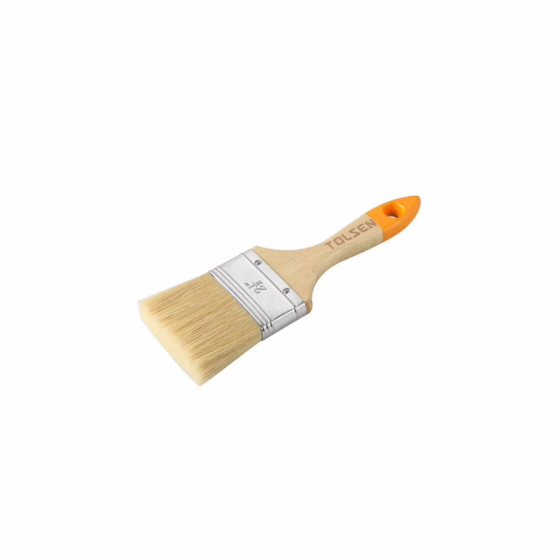 Пензель малярний Tolsen 75х51х16 мм деревяна ручка (40125)