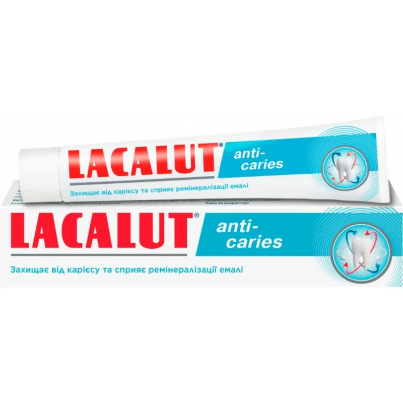 Зубна паста Lacalut anti-caries 75 мл (4016369694534)