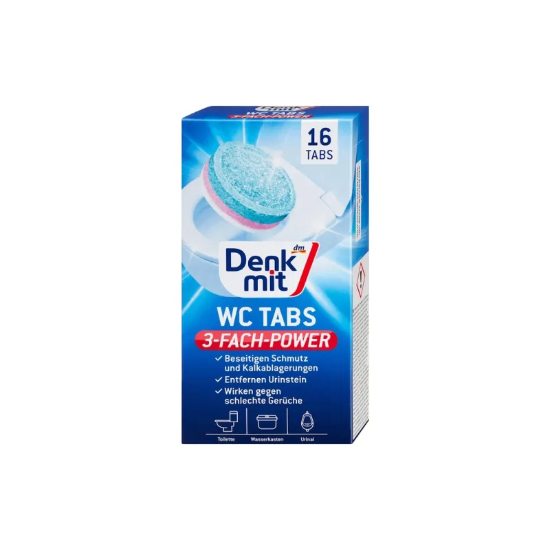 Засіб для чищення унітазу DenkMit Таблетки 16 шт. (4066447791594)