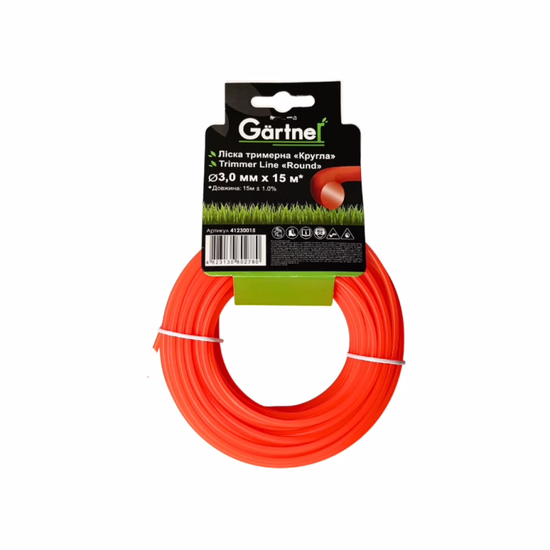Жилка косильна Gartner "Кругла" 3,0 мм × 15 м (41230015)