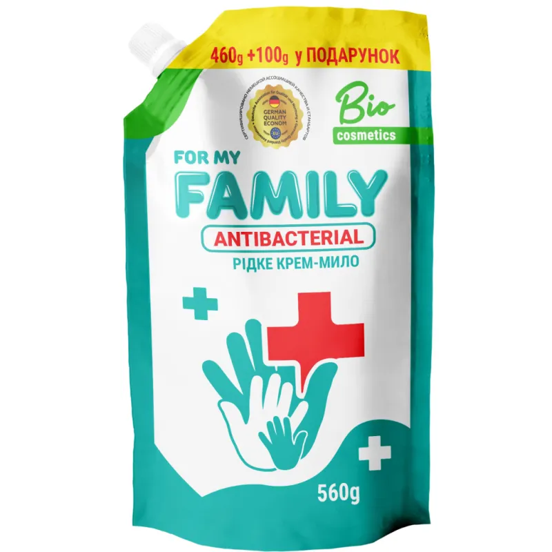 Рідке мило For My Family Антибактеріальне 560 г (4260637721884)