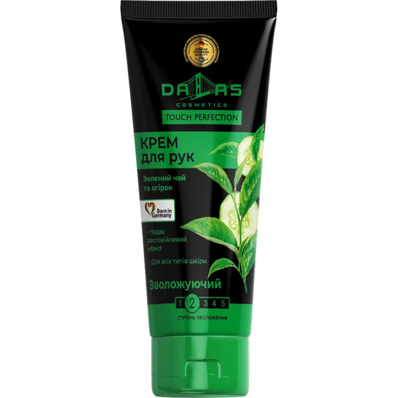 Крем для рук Dalas Cosmetics Зеленый чай и огурец 75 мл (4260637722577)