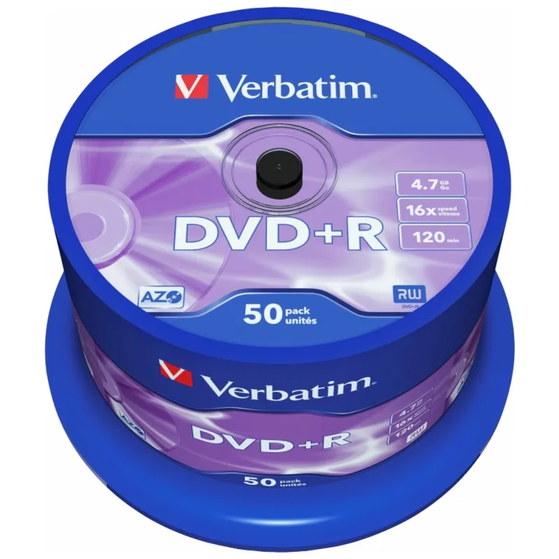Диск DVD Verbatim 4.7Gb 16X CakeBox 50 шт (43550)