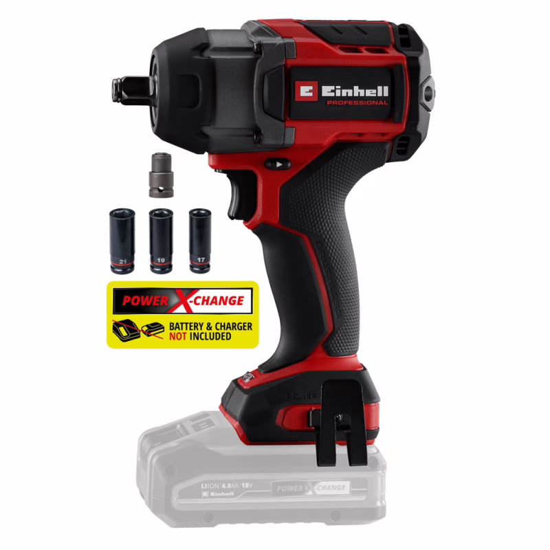 Гайковерт Einhell Professional TP-CW 18/750-C Li BL-Solo 18V, бесщеточный, 750Нм 0-2200об/мин, 1.78кг (без АКБ и З (4510065)