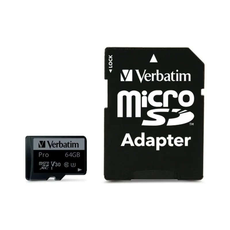 Карта пам'яті Verbatim 64GB microSDXC class 10 UHS-III PRO (47042)