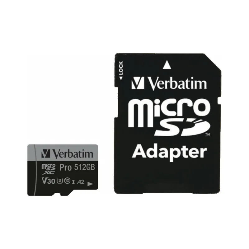 Карта пам'яті Verbatim 512GB microSDXC class 10 UHS-III PRO (47046)
