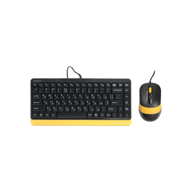 Комплект A4Tech F1110 USB Bumblebee (4711421987615)
