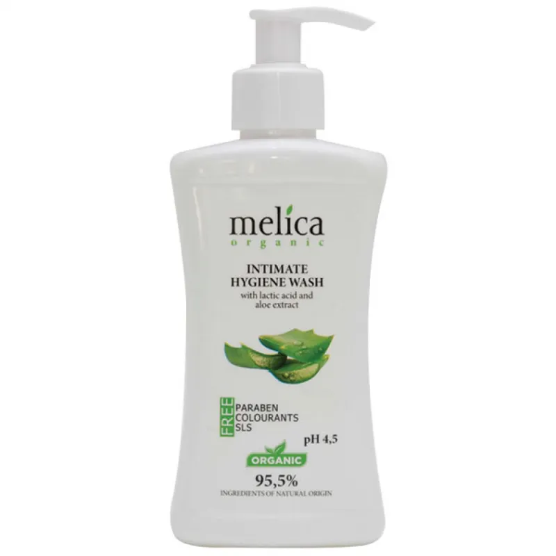 Гель для інтимної гігієни Melica Organic з молочною кислотою та екстрактом алое 300 мл (4770416342105)