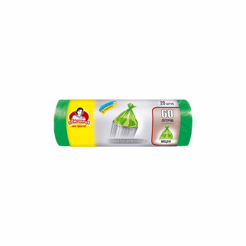 Пакеты для мусора Помічниця 60 л 20 шт. (4820012340170)