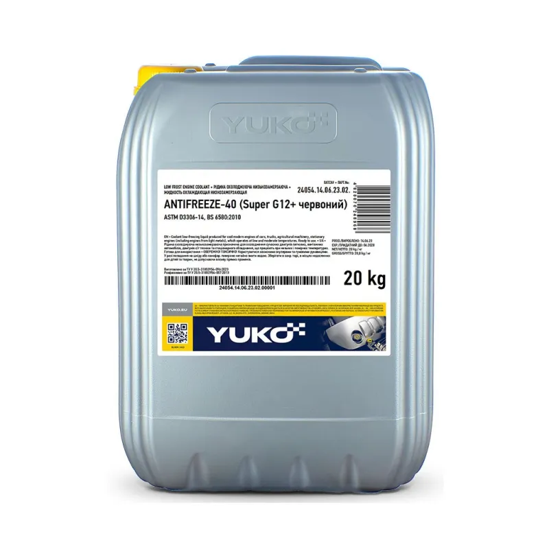 Антифриз Yuko -40 Super G12+ червоний 20л (4820070248968)