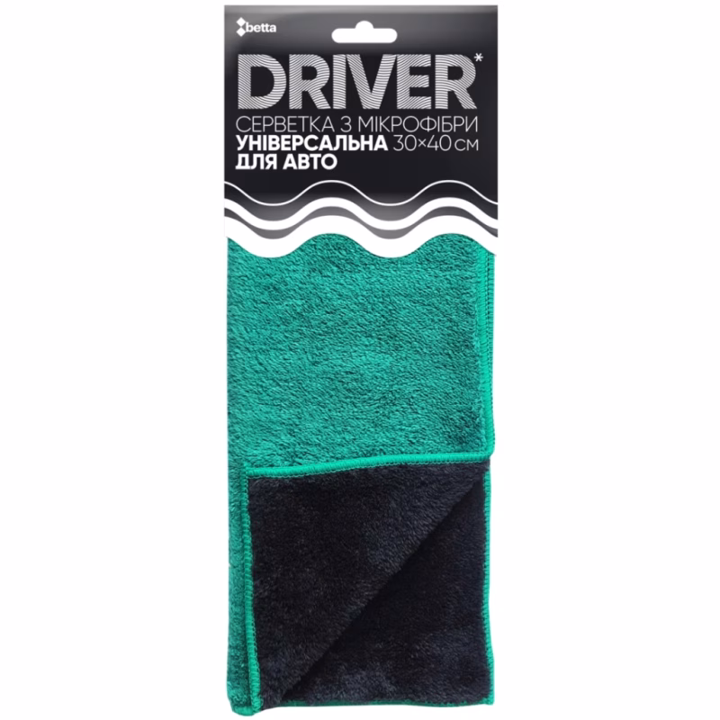Серветки для прибирання Добра Господарочка Driver Універсальна з мікрофібри 30х40 см 1 шт. (4820086522663)