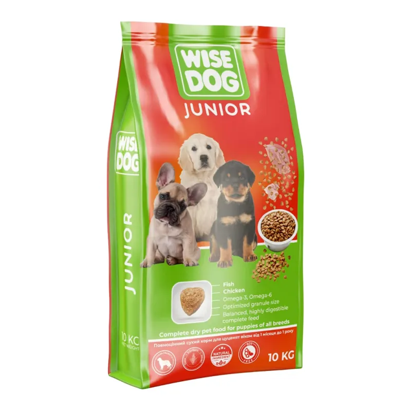 Сухий корм для собак Wise Dog Junior 10 кг (4820111141234)