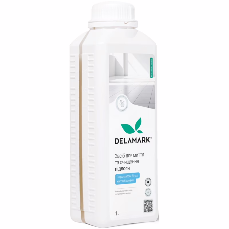 Средство для мытья пола DeLaMark Белые цветы хлопка 1 л (4820152333698)