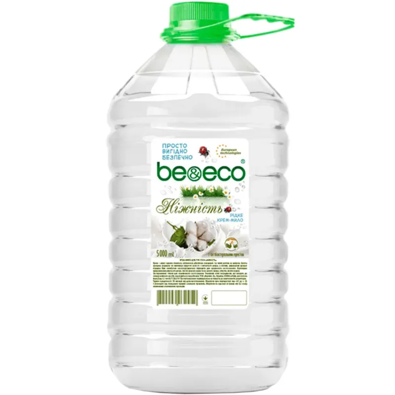 Рідке мило Be&Eco з антибактеріальним ефектом Ніжність 5 л (4820168433542)