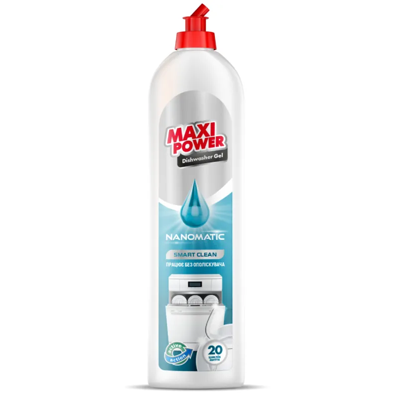 Гель для мытья посуды в посудомойке Maxi Power Nanomatic 500 мл (4820204703417)