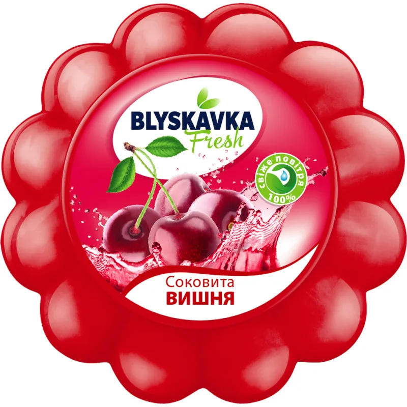 Освіжувач повітря Blyskavka Fresh Гелевий Соковита вишня 150 мл (4820214190627)