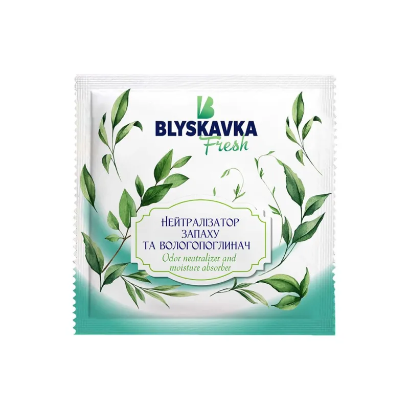 Ароматичне саше Blyskavka Fresh Нейтралізатор запаху та вологопоглинач 10 г (4820214192768)