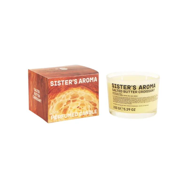 Ароматична свічка Sister's Aroma Salted Butter Croissant 150 г (4820227785438)