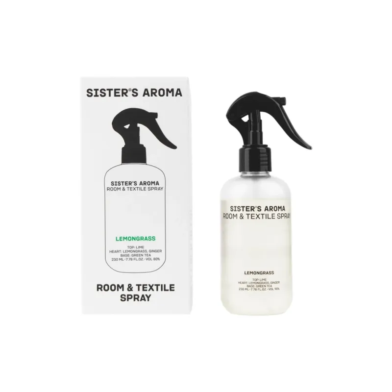 Освіжувач повітря Sister's Aroma Лемонграс Парфумований спрей для кімнати та текстилю 230 мл (4820227786008)