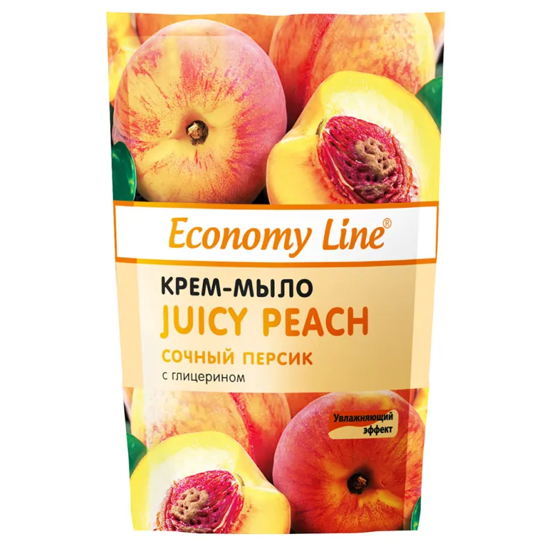 Рідке мило Sama Economy Line Соковитий персик з гліцерином 460 г (4820270630525)