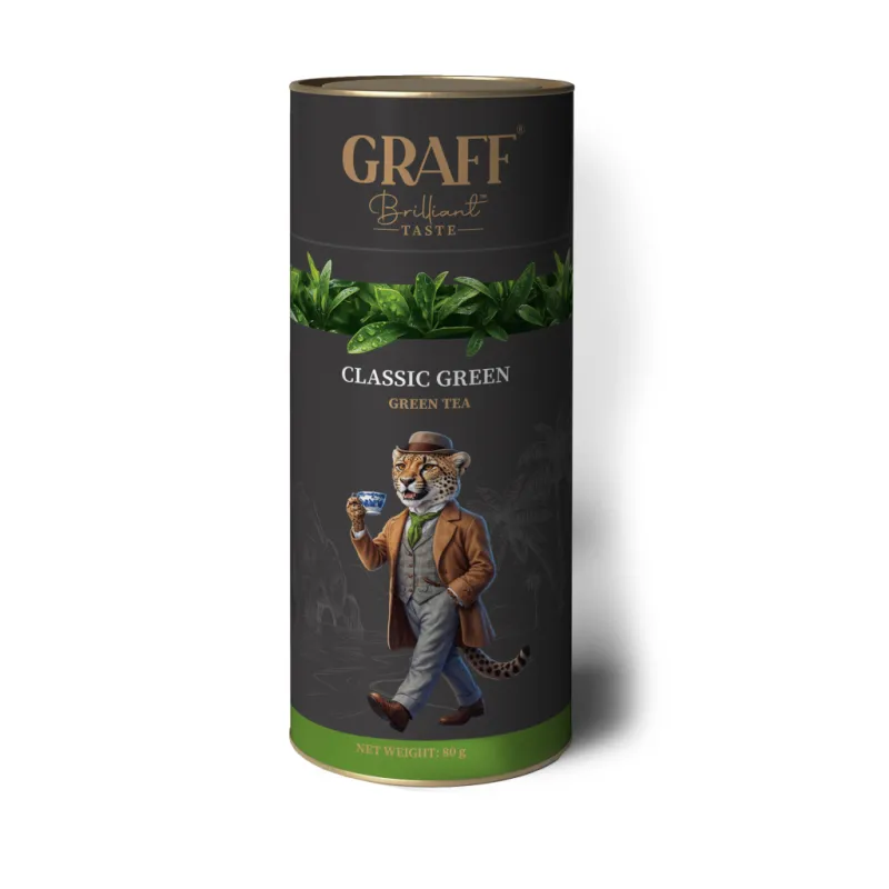 Чай Graff Green Classic Зелений Байховий 80 г (4820279610870)