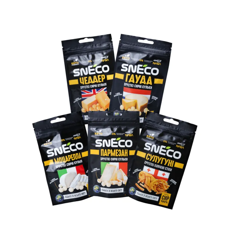 Сир сушений snEco Small 5 упаковок по 14 г (4823095054972)