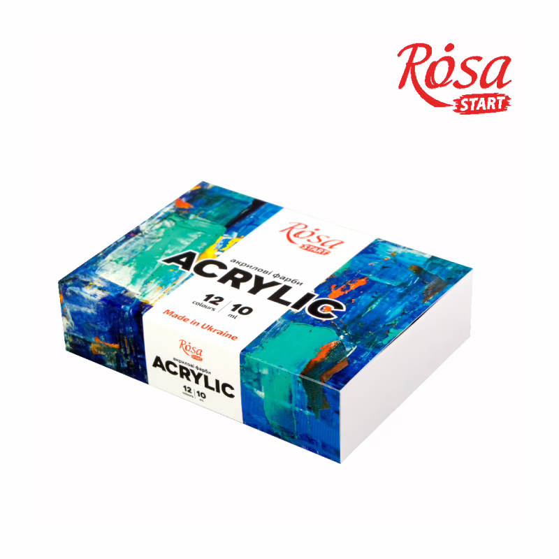 Акриловые краски Rosa START COLOR 12 x10мл (4823098530985)