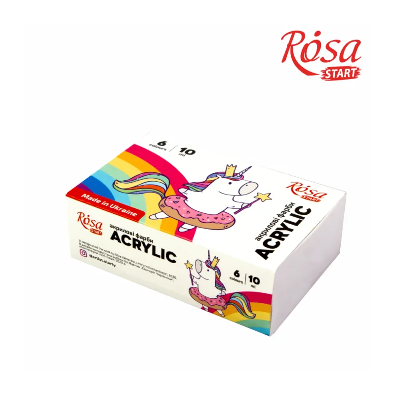 Акрилові фарби Rosa START Unicorn 6 x10 мл (4823098531029)