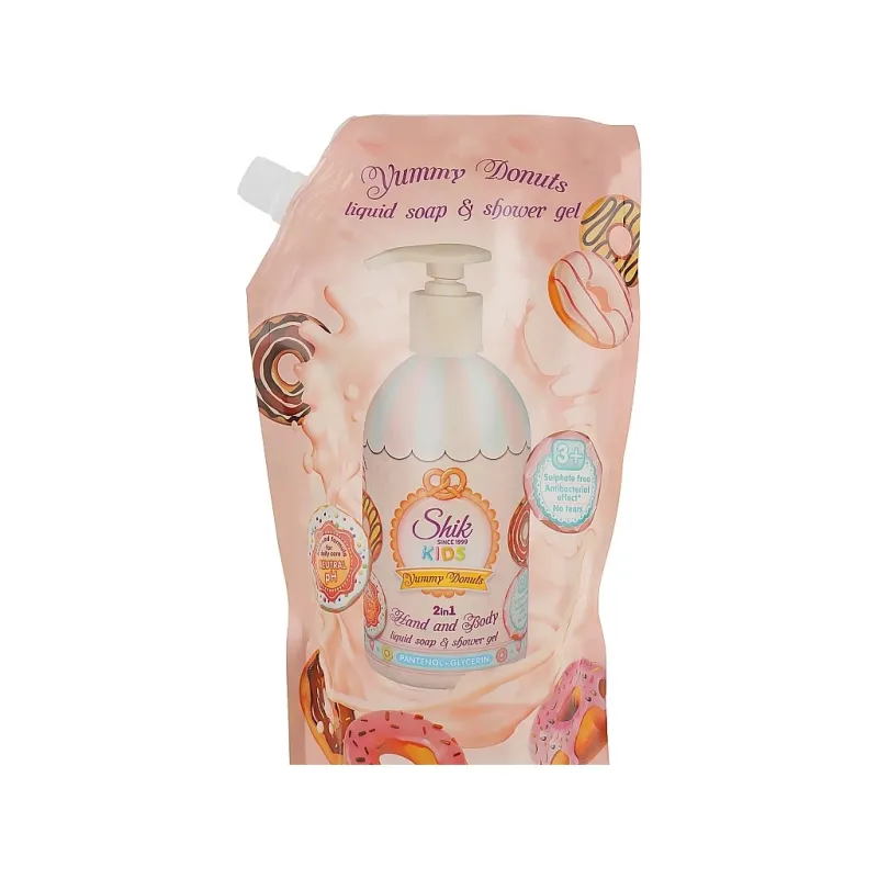 Дитяче мило Shik kids Yummy Donuts дой-пак 500 мл (4823107601798)