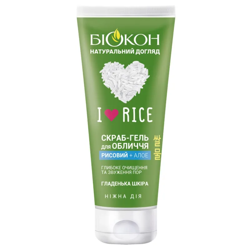 Скраб для обличчя Біокон I Love Rice 90 мл (4823110300534)