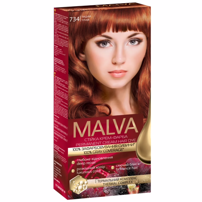 Фарба для волосся Acme Color Malva Color Revive Стійка 734 - Мідний (4823115502889)