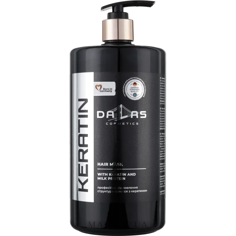 Маска для волосся Dalas Cosmetics Keratin З кератином і молочним протеїном 900 мл (4823128000136)