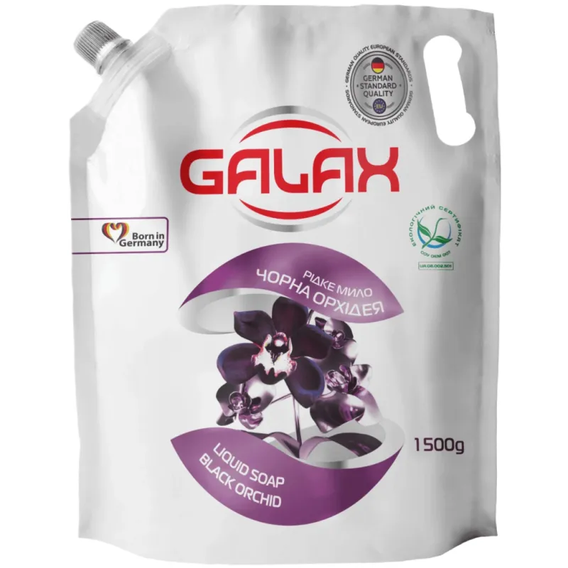 Жидкое мыло Galax Черная орхидея Дой-пак 1500 г (4823128000860)