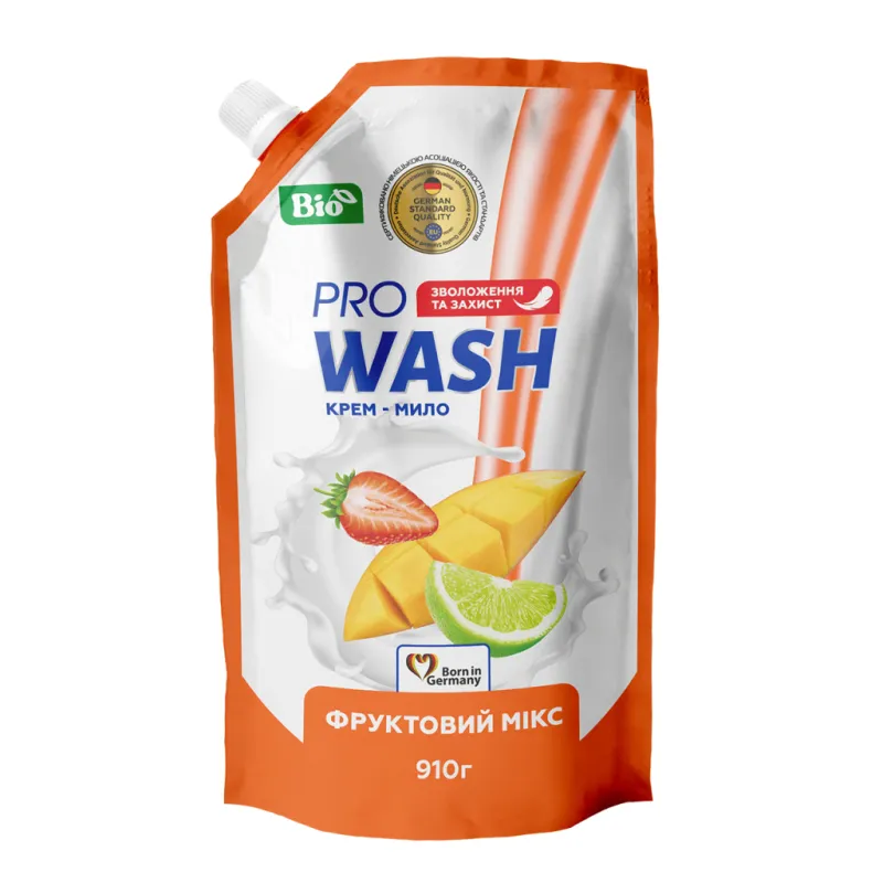 Рідке мило Pro Wash Фруктовий мікс Дой-пак 910 г (4823128001140)