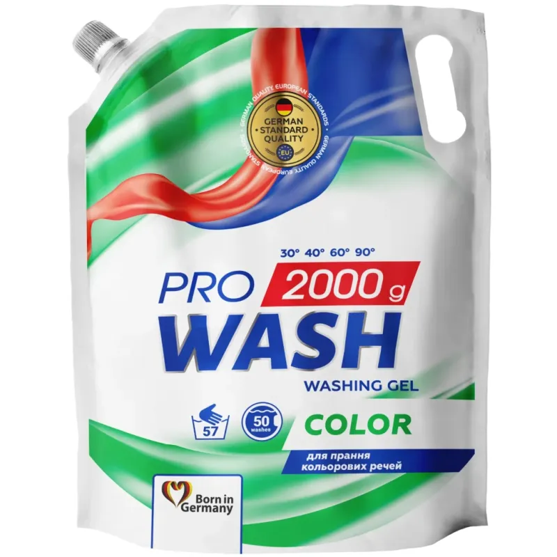 Гель для прання Pro Wash Color Дой-пак 2 кг (4823128002444)