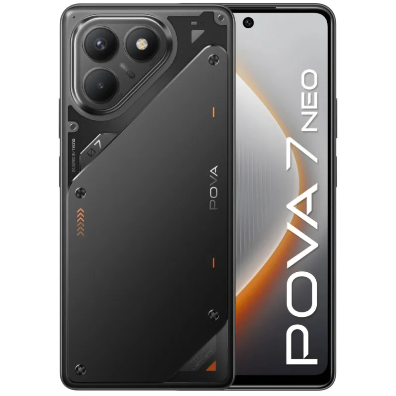 Мобільний телефон Tecno POVA 7 Neo 8/256Gb Geek Black (4894947086793)