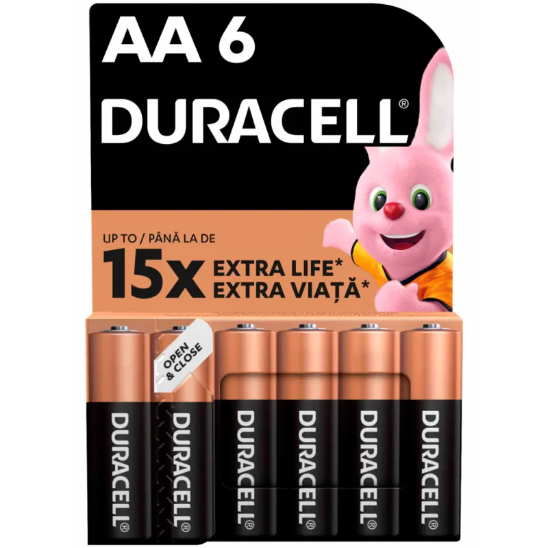 Батарейка Duracell AA лужні 6 шт. в упаковці (5007757)