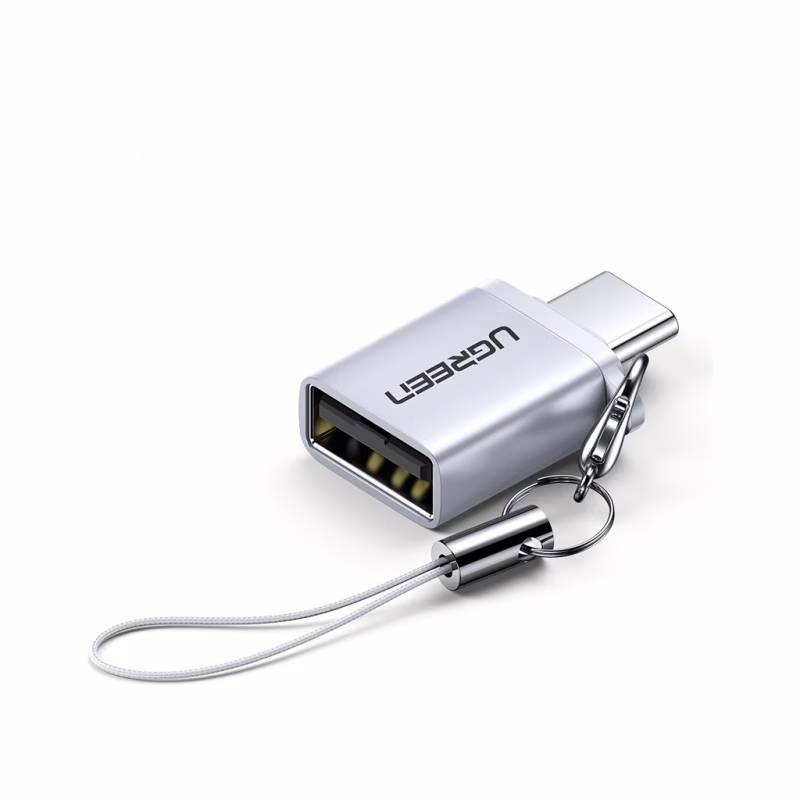 Перехідник OTG USB 3.0 AF to USB-C gray Ugreen (50283)
