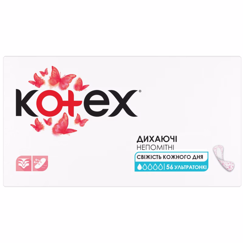 Ежедневные прокладки Kotex Ultraslim 56 шт. (5029053548302/5029053548074)