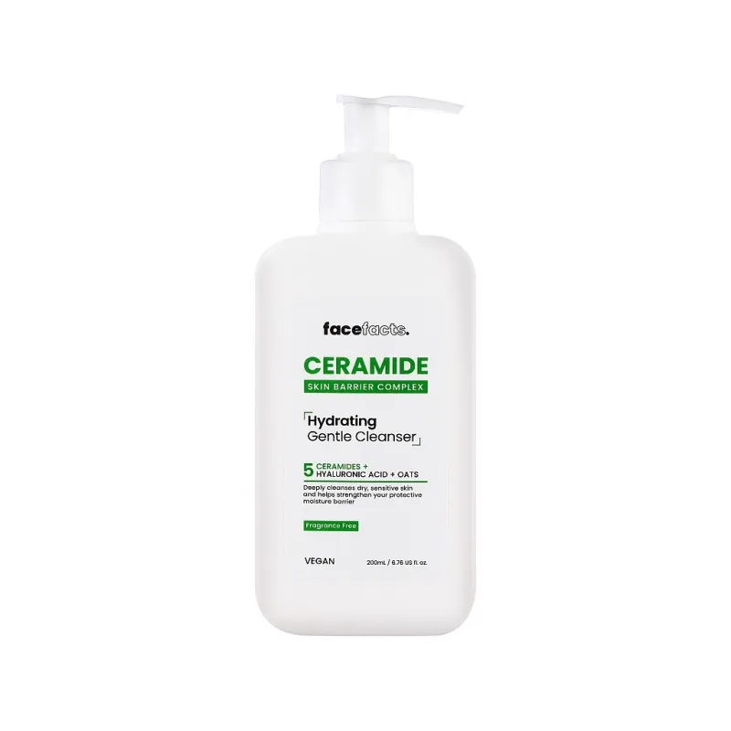 Гель для вмивання Face Facts Ceramide Hydrating Gentle Cleanser З керамідами 200 мл (5031413929874)