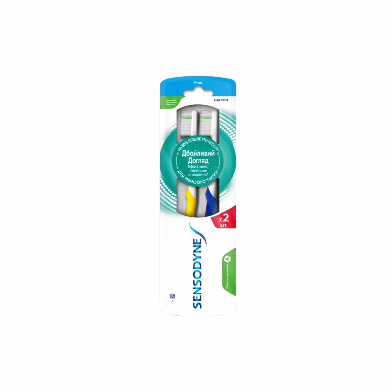 Зубная щетка Sensodyne Бережный уход Мягкие 2 шт. (5054563257055)