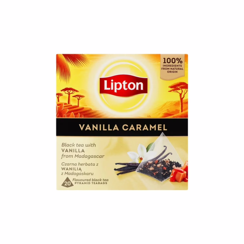 Чай Lipton черный "Vanilla Caramel" 20 пакетиков (5063270110973)