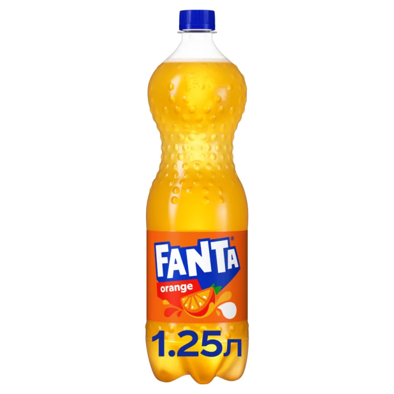 Напій Fanta Безалкогольний сильногазований соковмісний Апельсин 1.25 л (5449000028938)