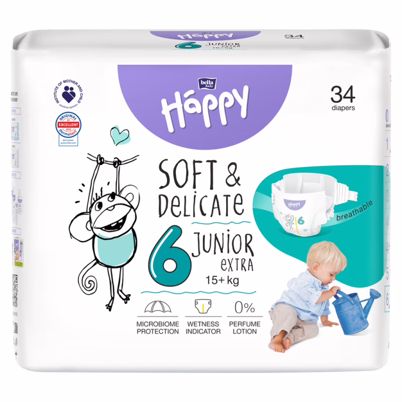 Подгузники Bella Happy 6 Junior Extra 15+ кг 34 шт (5900516605544)